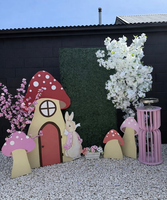 Toadstool backdrop set